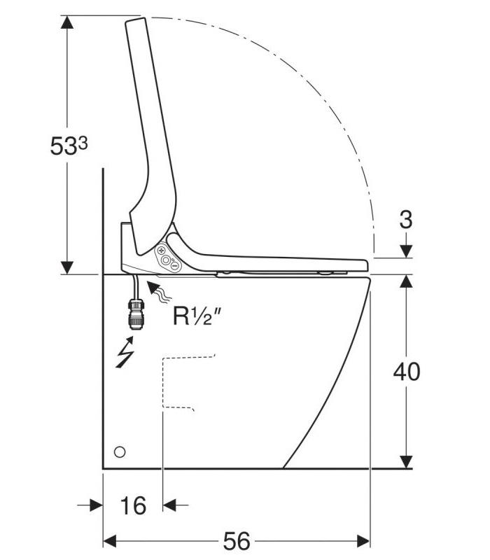 geberit2467820-234 Geberit AquaClean Tuma Comfort 146.310.11.1