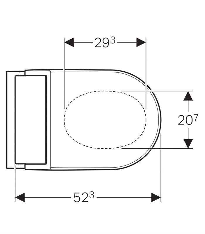 geberit2467820-45 Geberit AquaClean Tuma Comfort 146.310.11.1